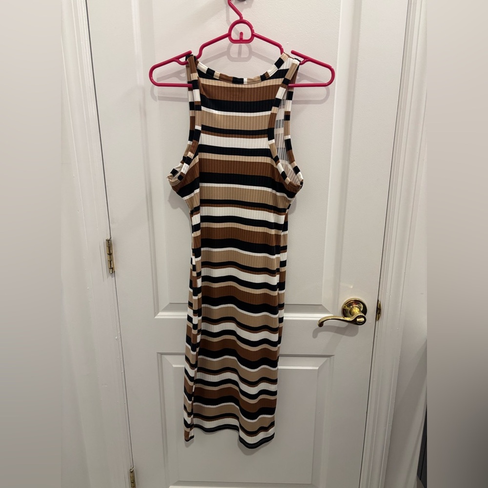 Striped Midi Dress